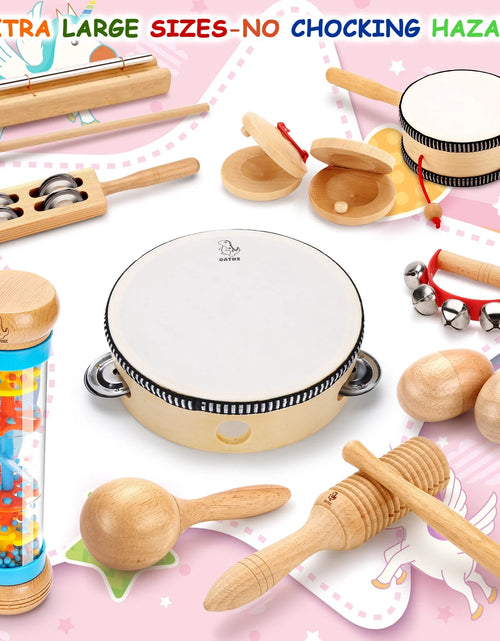 Load image into Gallery viewer, Kids Music Toys Wood Percussion Instruments Tambores Musical Education Birthday Gift for 1 Year Old
