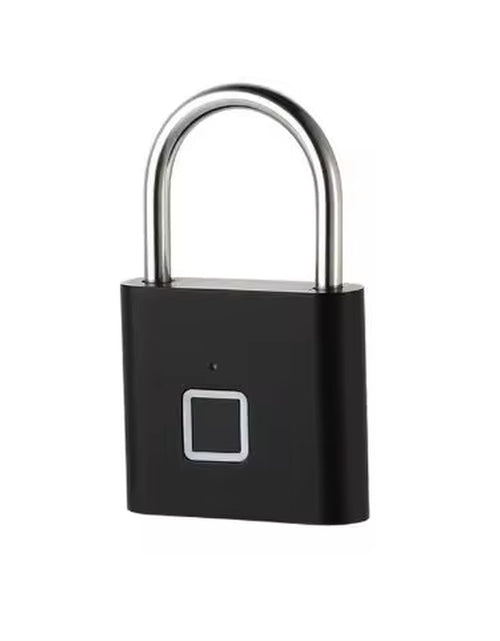 Load image into Gallery viewer, Portable Fingerprint Padlock USB Rechargeable Lithium Battery Waterproof Durable Zinc Alloy Lockbody
