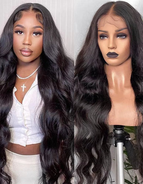 Load image into Gallery viewer, 200% Density HD Transparent Lace Body Wave 13X4 13X6 Frontal Lace Human Hair Wig 360 Lace Frontal Wig Pre Plucked 5X5 Lace Wig
